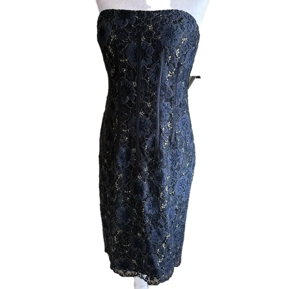Aidan Mattox Lace Strapless Dress Aidan Mattox Lace Strapless Dress